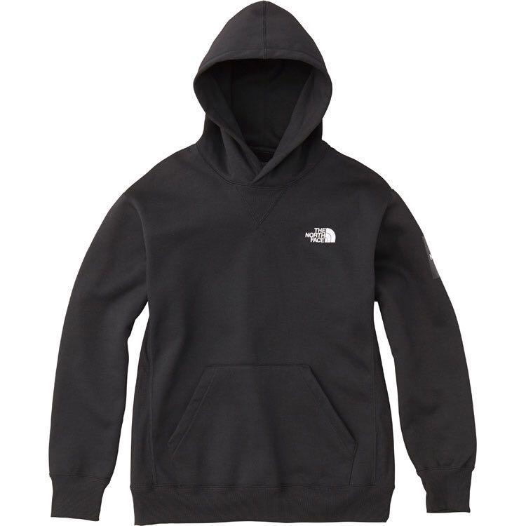 the north face square logo hoodie