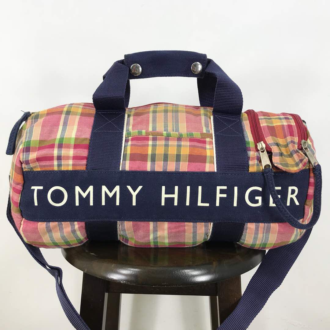 tommy hilfiger checkered bag
