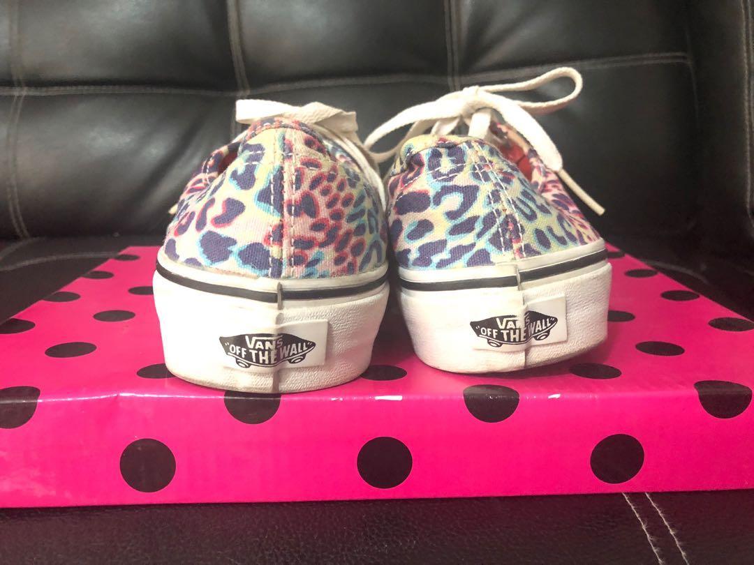 rainbow cheetah vans