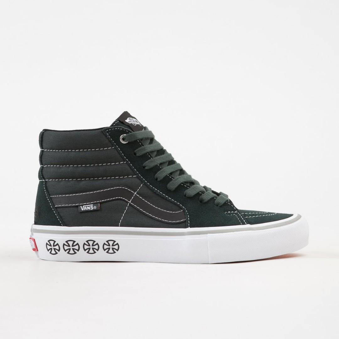 Vans x Independent Sk8-Hi Pro Shoes - Spruce, Men's Fashion, Footwear,  Sneakers on Carousell