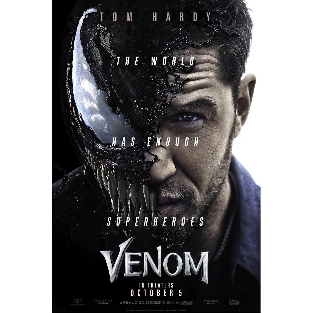 Venom movie poster, Design & Craft, Art & Prints on Carousell