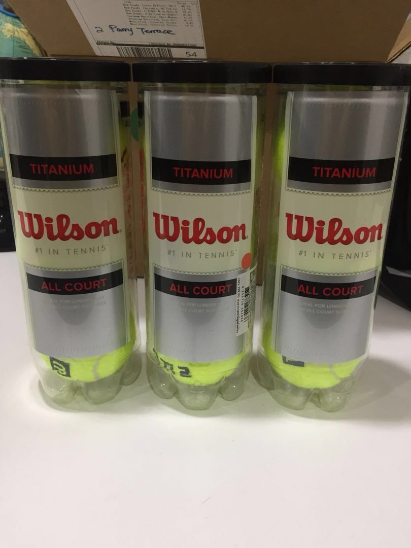 Wilson Titanium All Court Tennis Balls WRT1021, Sports Equipment
