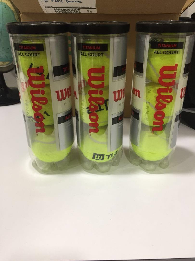 Wilson Titanium All Court Tennis Balls WRT1021, Sports Equipment