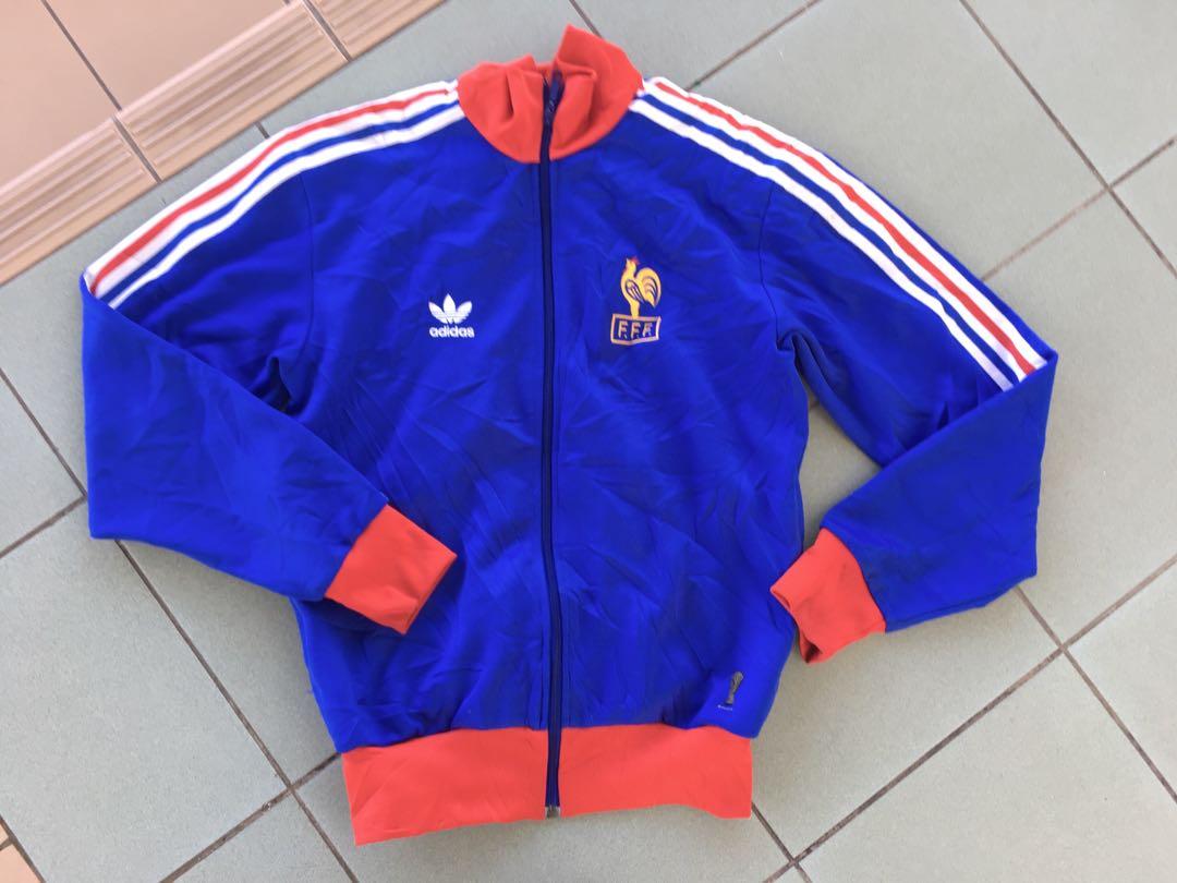 Adidas France tracktop Men s Fashion Tops Sets Tshirts