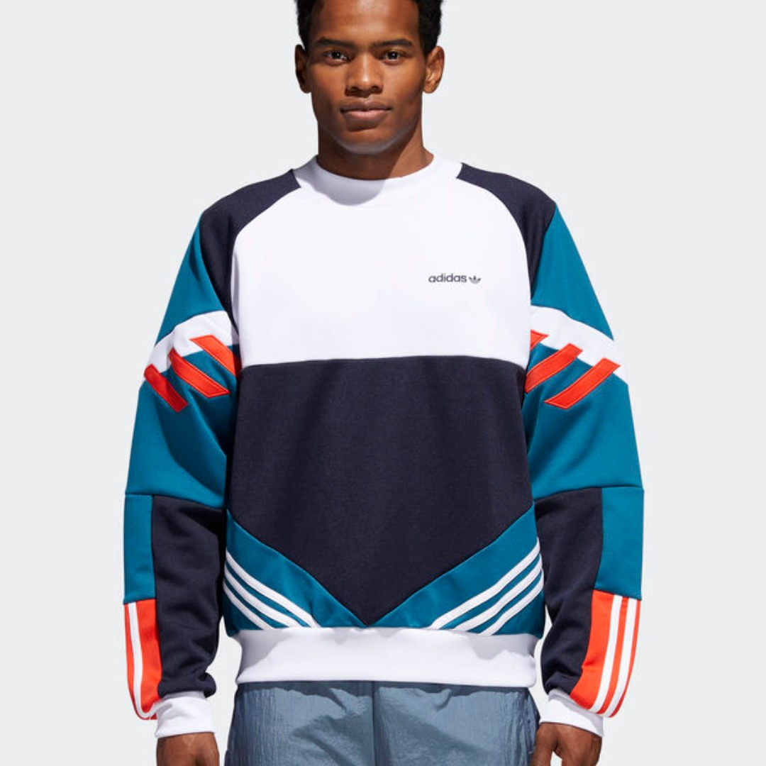 adidas originals nova retro sweatshirt in blue