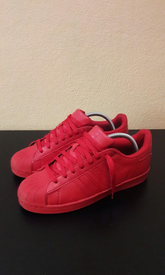 ADIDAS X PHARRELL WILLIAMS SUPERSTAR SUPERCOLOR RED