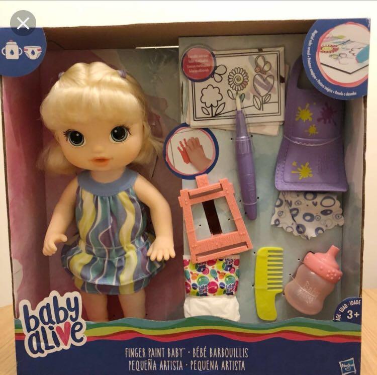 finger paint baby alive