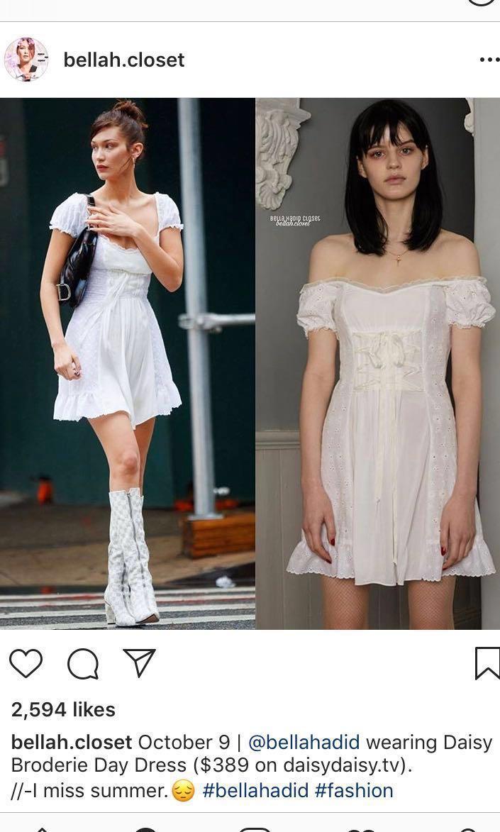 Bella Hadid s birthday day dress Women s Fashion Clothes on Carousell