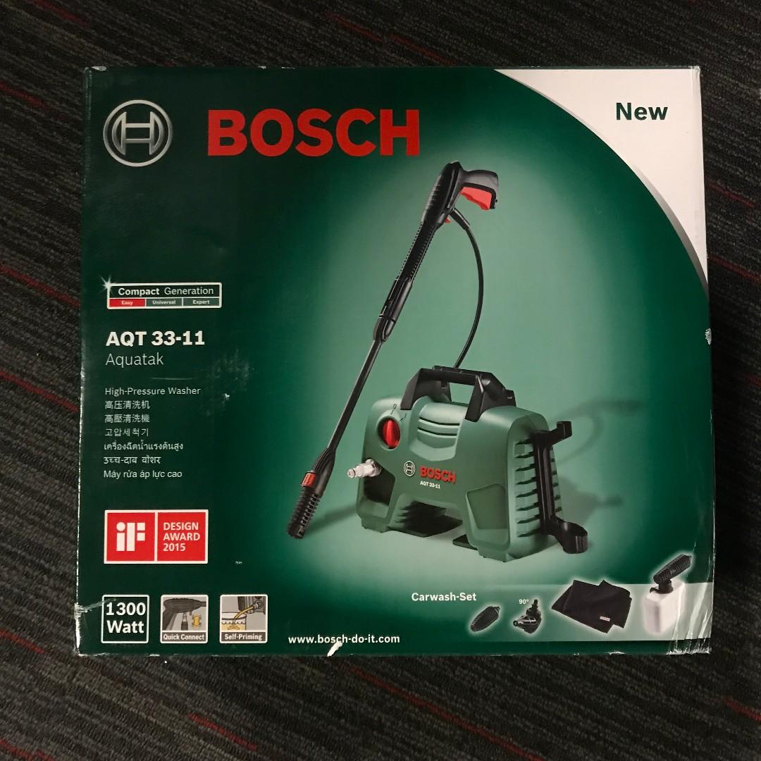 Bnib Bosch High Pressure Washer Aqt 33 11 Car Accessories Accessories On Carousell
