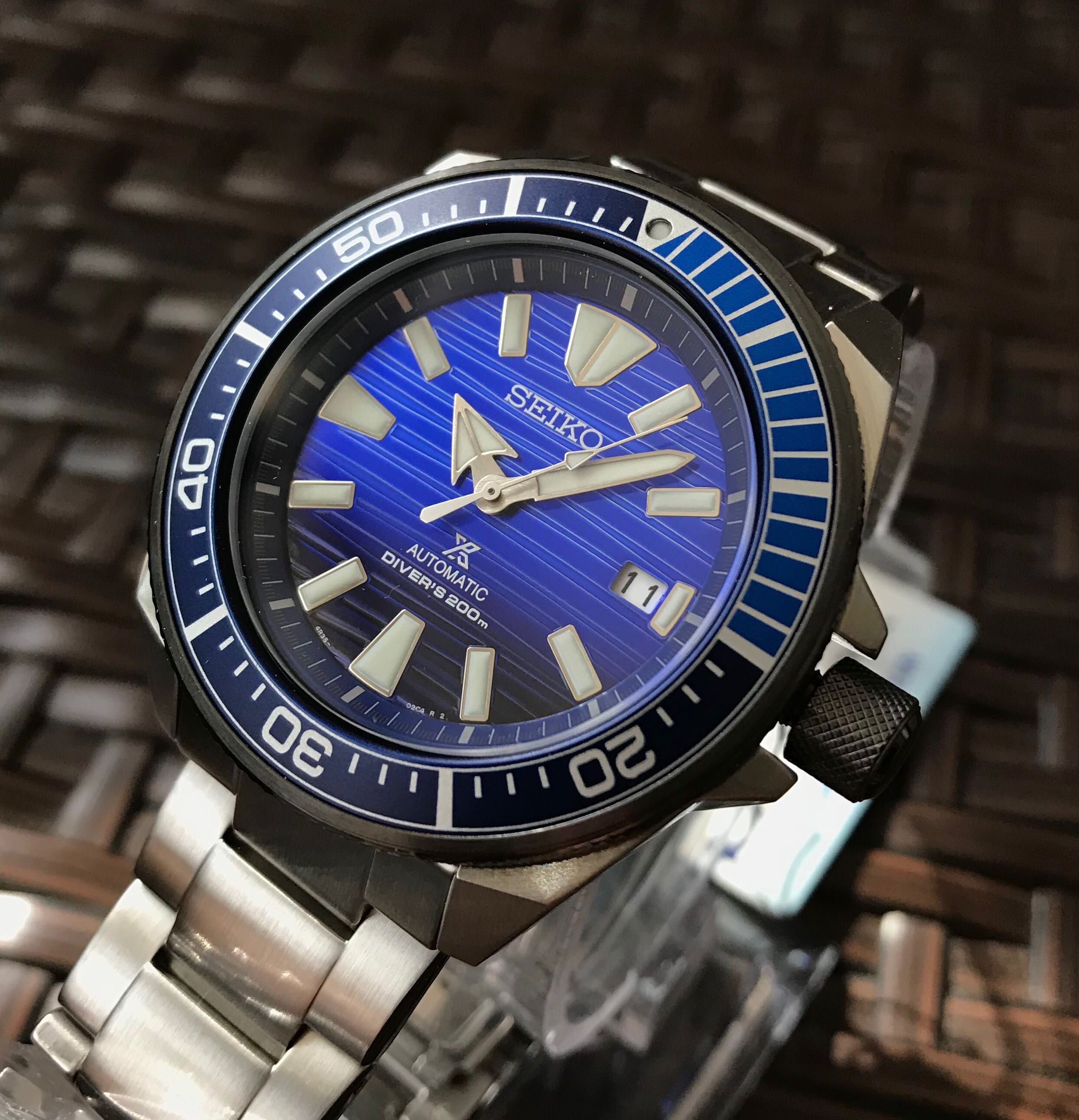Brand New Seiko Special Edition Automatic Samurai Save The Ocean 200m ...