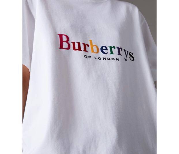 Burberry reissued rainbow T-shirt, Men 