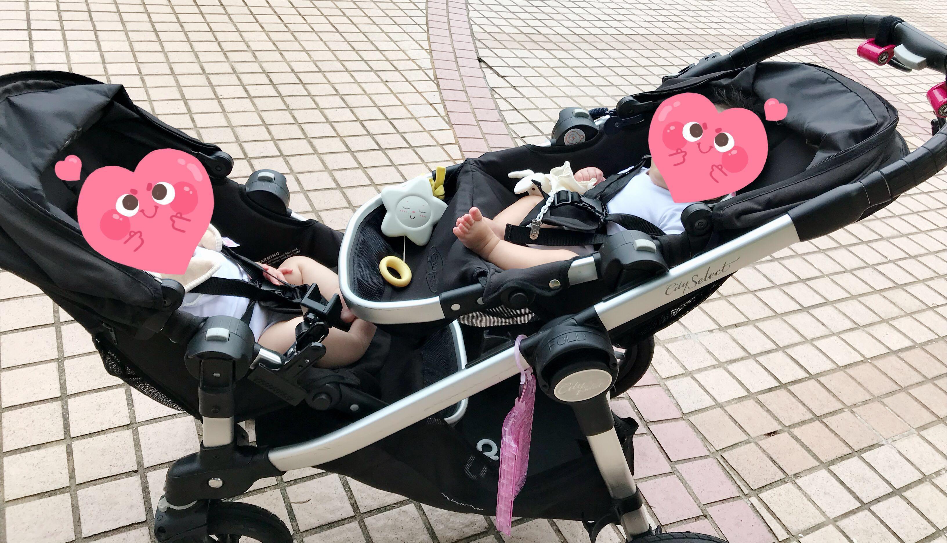 city jogger twin stroller