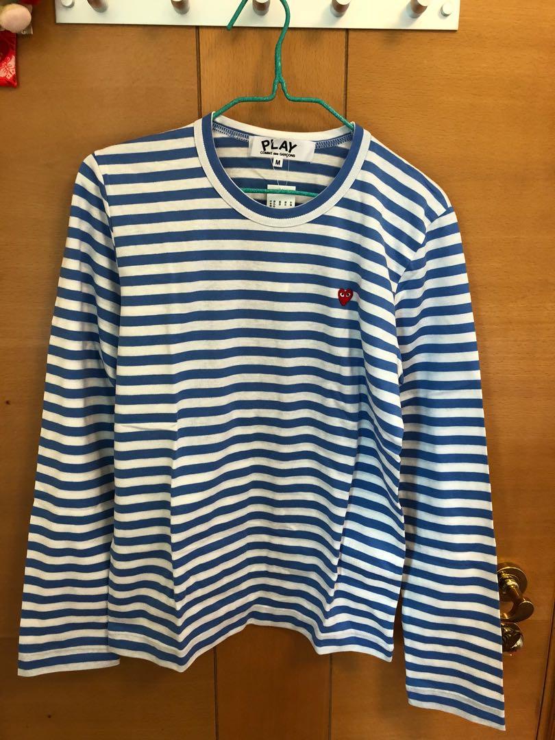 cdg play womens shirt