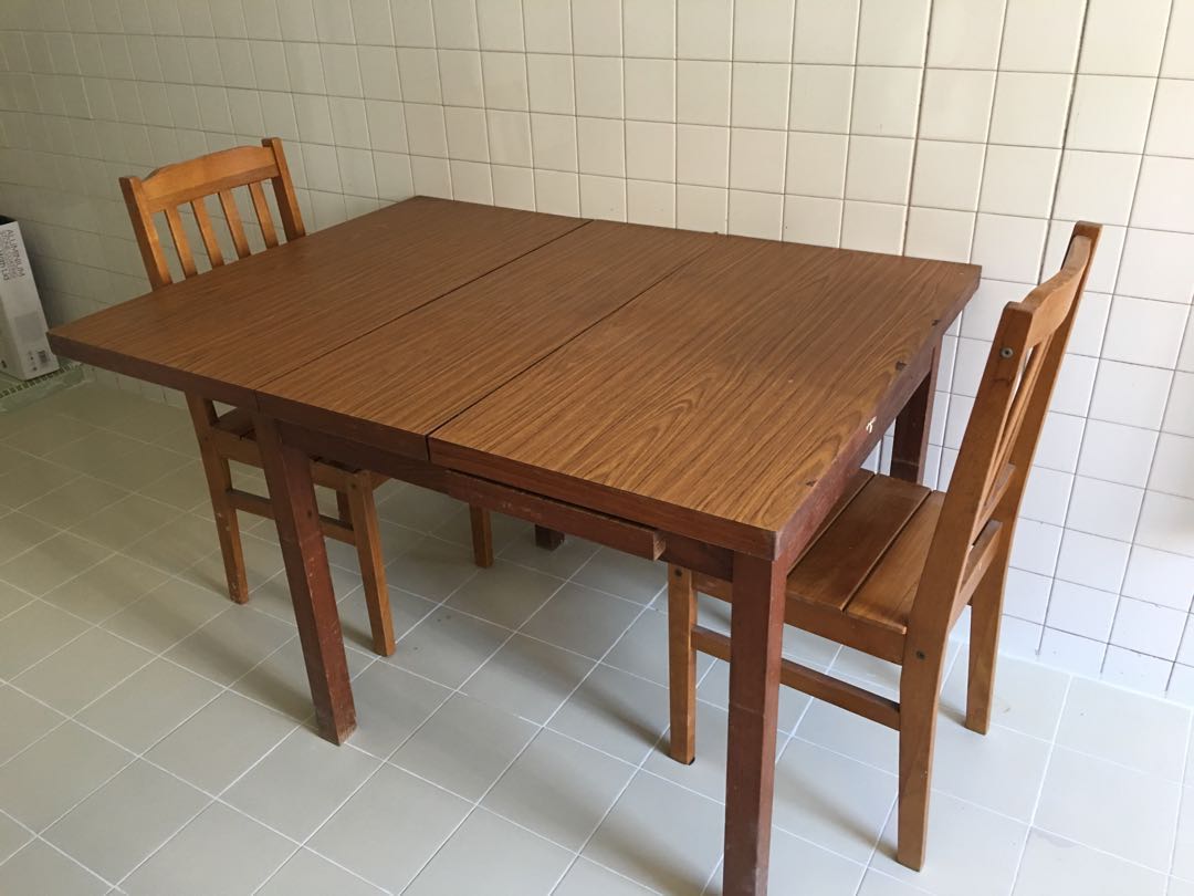 Dining Table And Two Chairs Furniture Tables Chairs On Carousell