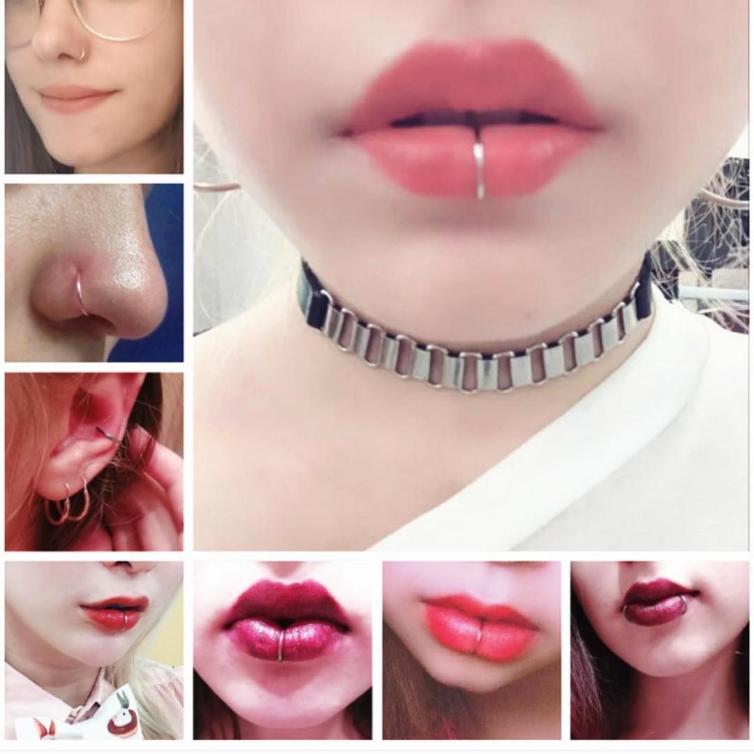Lip ring and nose ring online