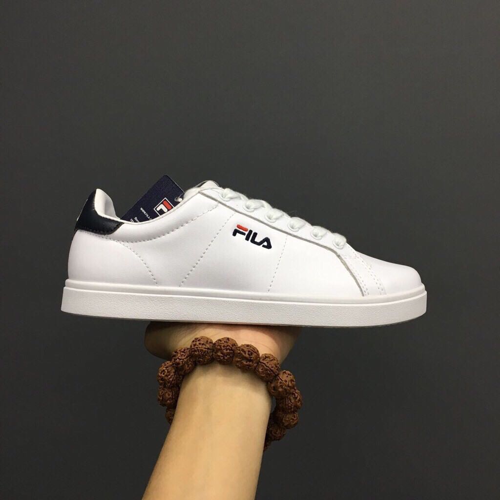 fila basic white shoes