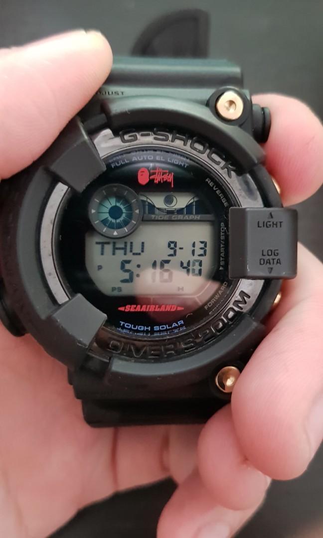 G Shock Bape Stussy Frogman GF 8250BS 1JR Mobile Phones Gadgets Wearables Smart Watches on Carousell