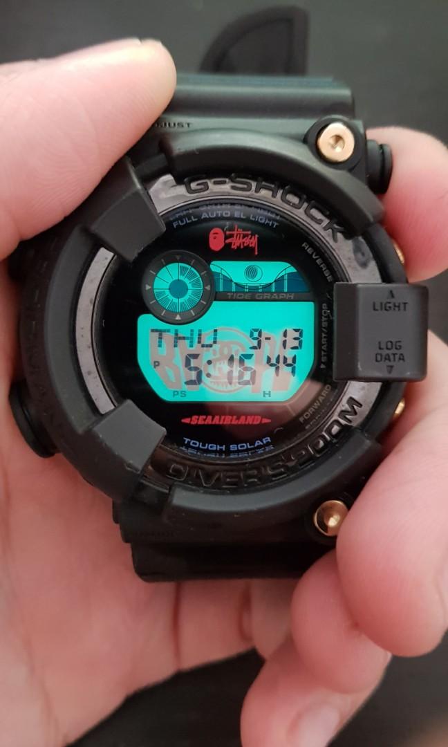 G shock frogman sales stussy x bape