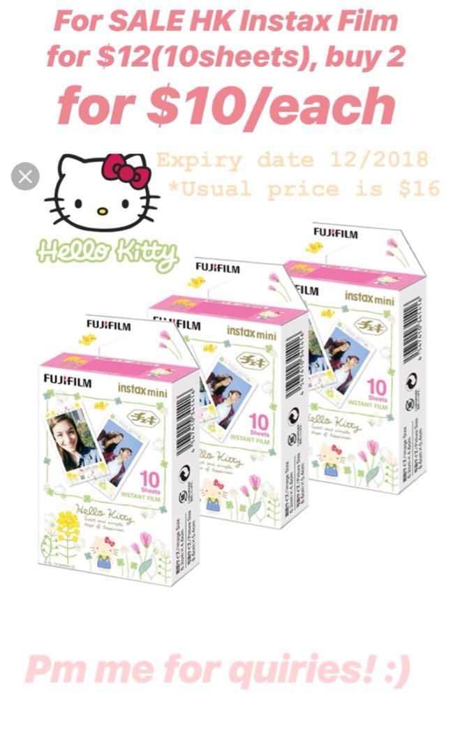 Hello Kitty Instax Mini Film Photography Camera Accessories Others On Carousell