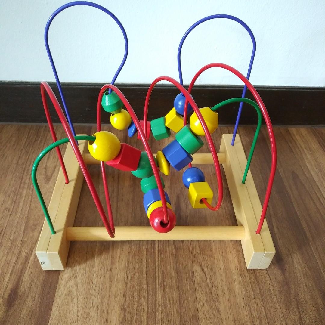 wooden bead maze toy ikea
