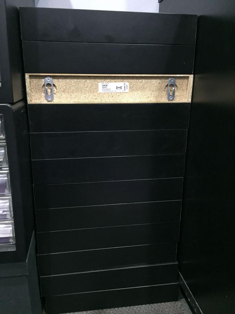 IKEA Lack wall shelf 30x26cm (without skru )BLACK COLOUR, Furniture