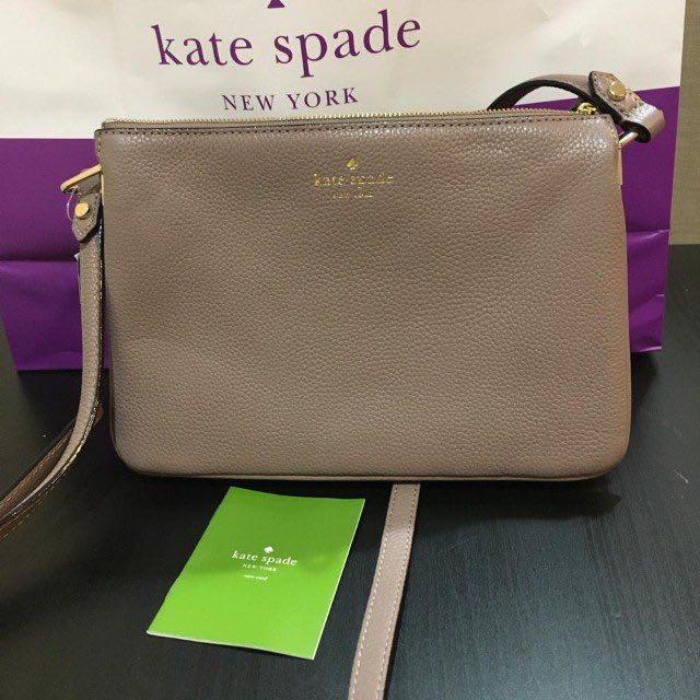 Kate Spade Mulberry Street Madelyne Leather Small Crossbody Bag Dusty Pink