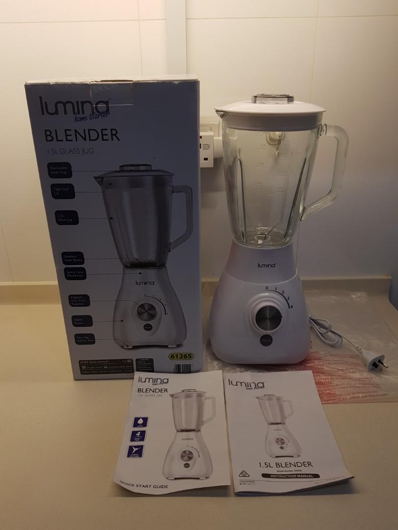 Lumina home starter 1.5L Glass Jug Blender 430W Model IA0658
