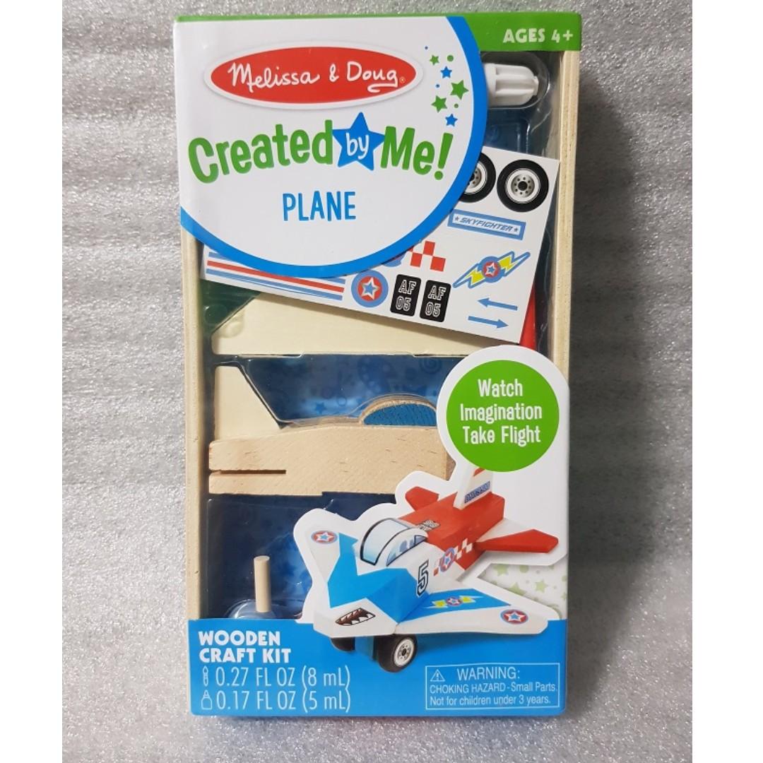 Melissa Doug Decorate Your Own Wooden Plane Craft Kit Babies