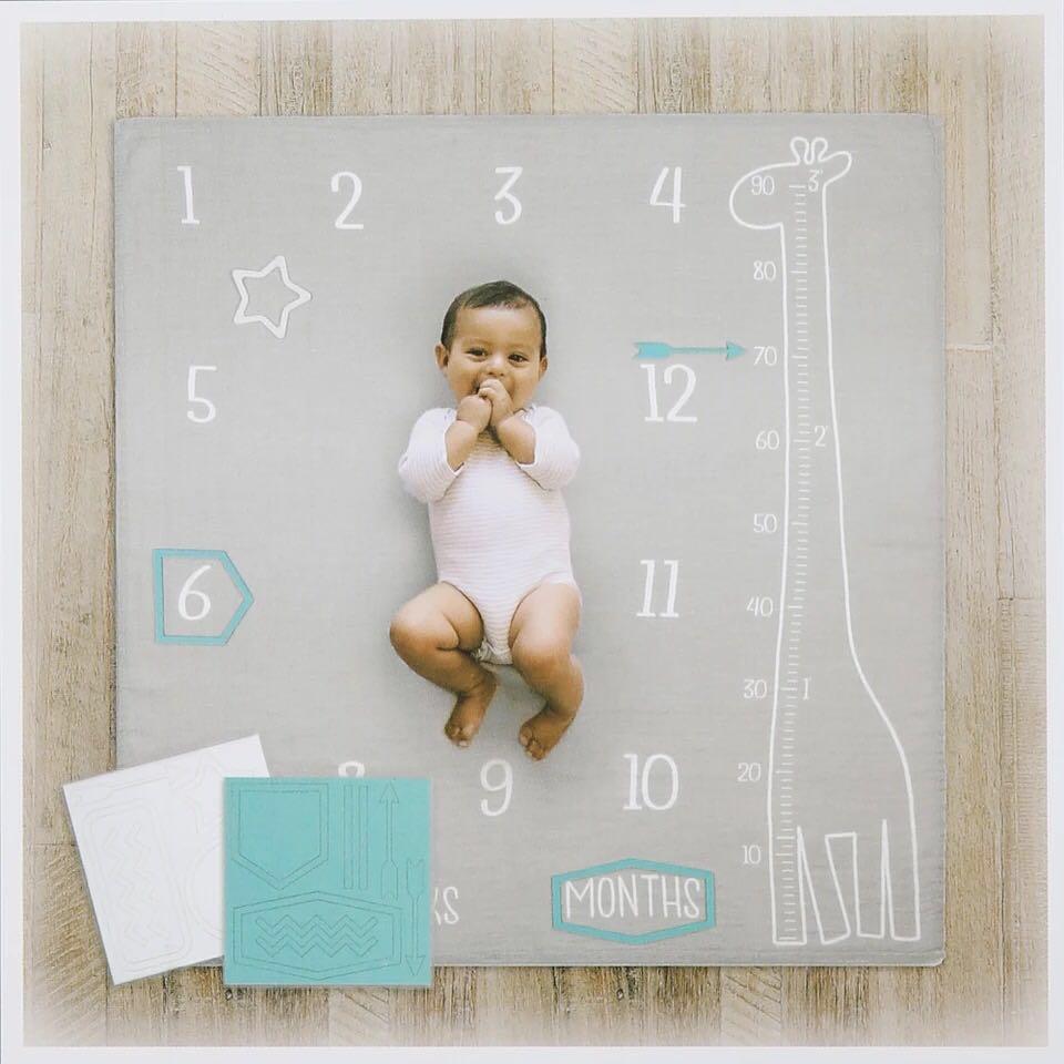 Muslin milestone blanket best sale