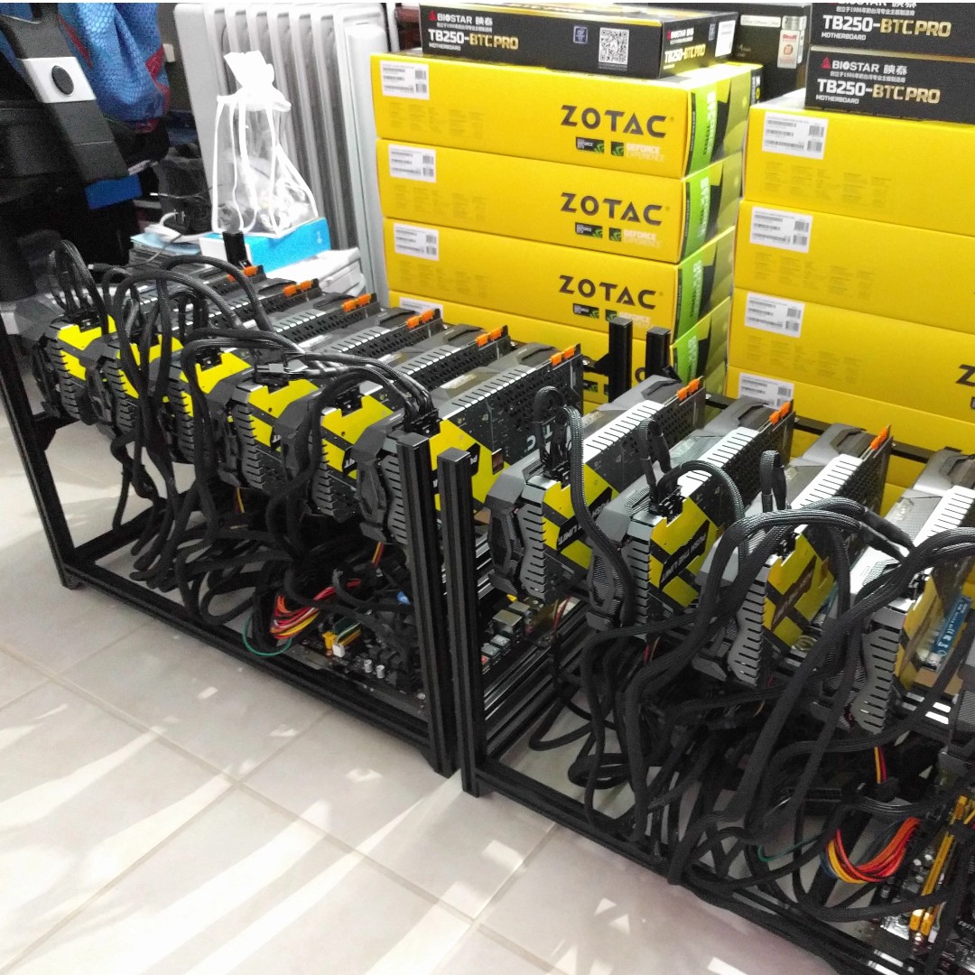 Mining Rig For Sale 6 X Gtx 1070ti 6 Rigs Available Electronics Others On Carousell