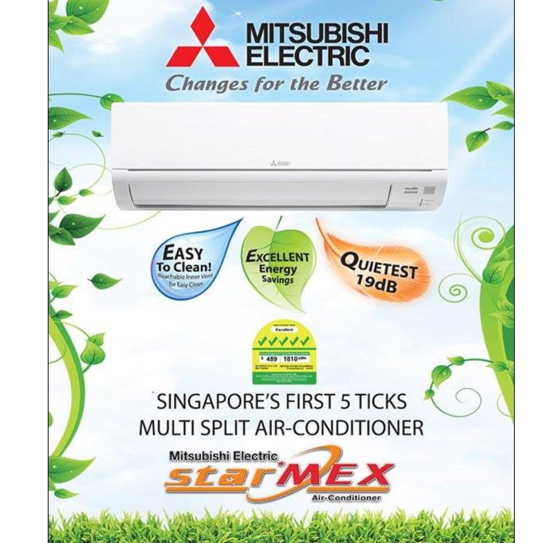 Mitsubishi Starmex Inverter Aircon Home Appliances Cooling Air Care On Carousell