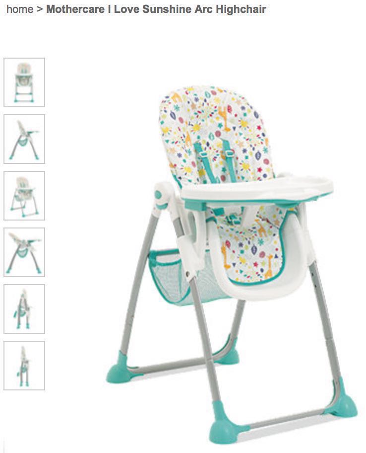 mothercare highchair