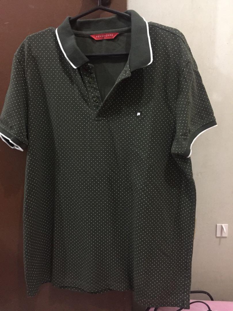 penshoppe black polo shirt