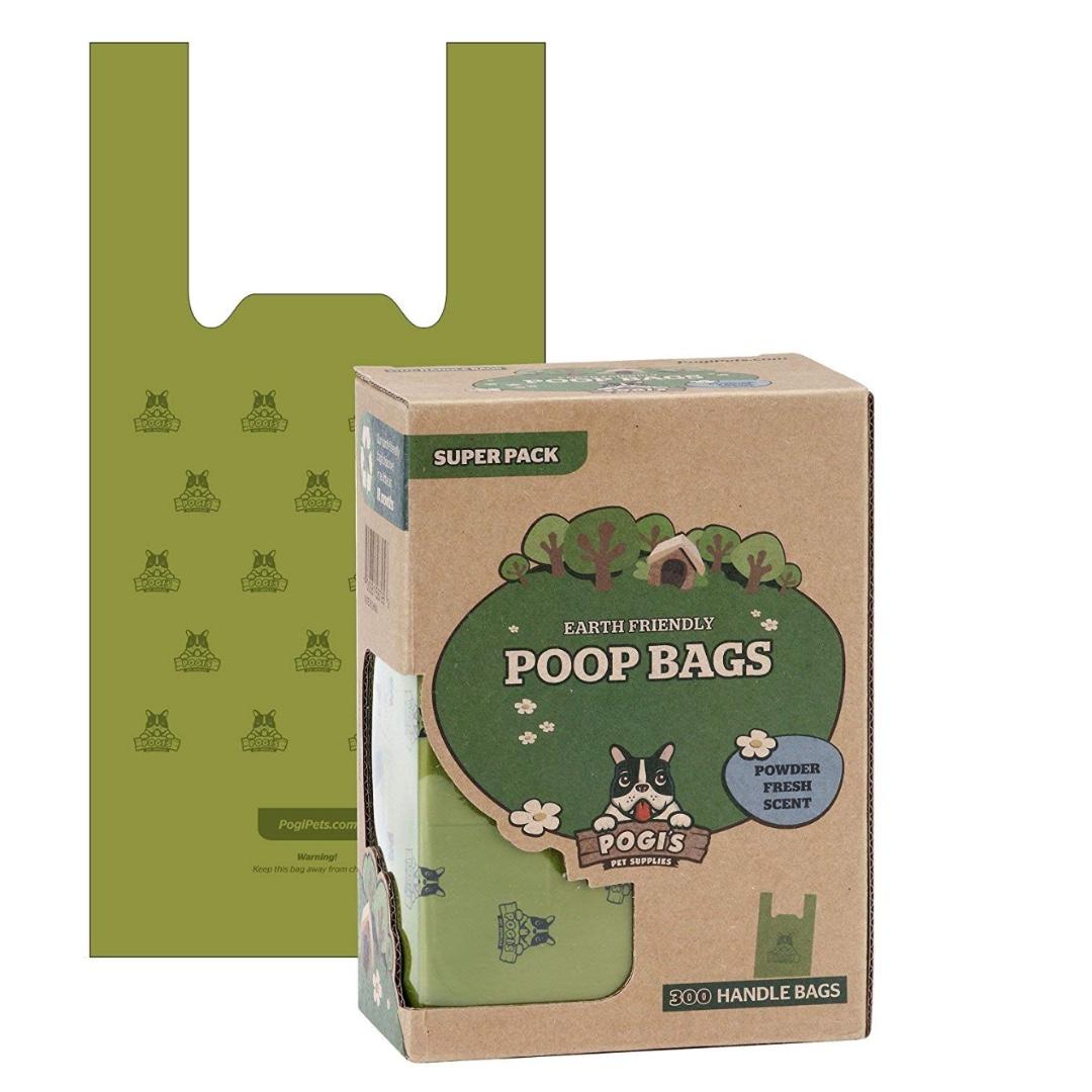 Pogi's poop bags with easy tie handles top