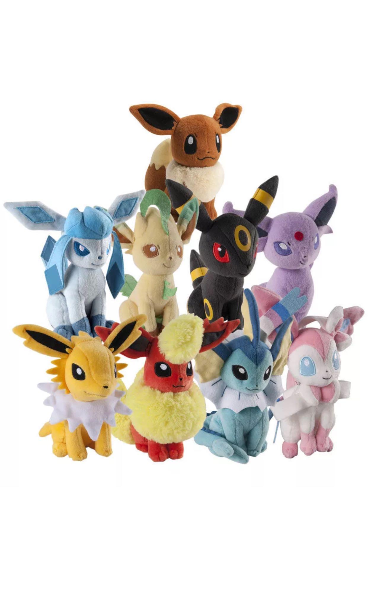 Pokemon Plush Toys Eevee evolution plush toy set of 9