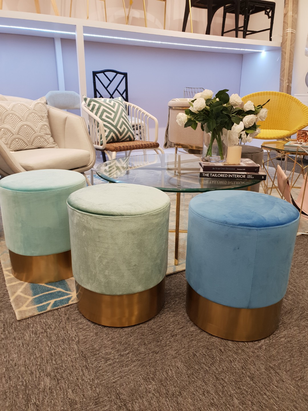 Powder Puff Stools New In Stock Furniture Tables Chairs On Carousell