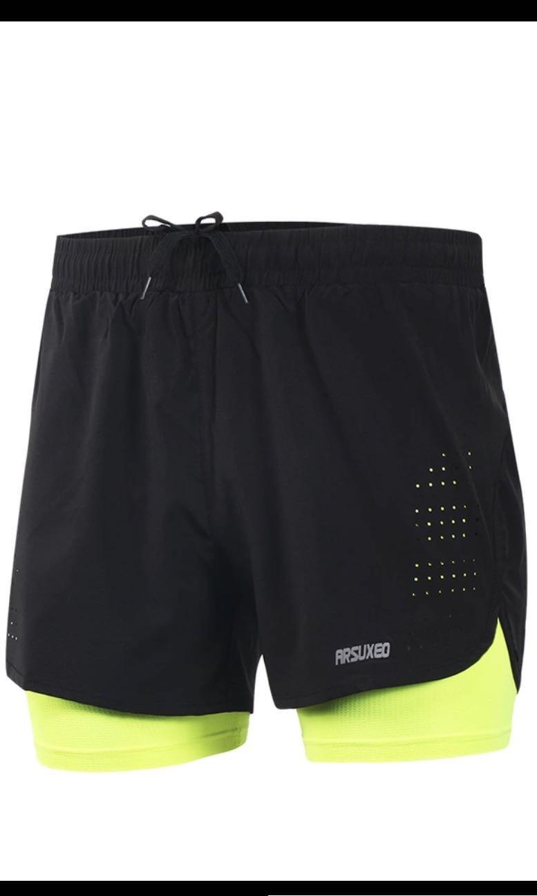 Running shorts with inner tights clearance