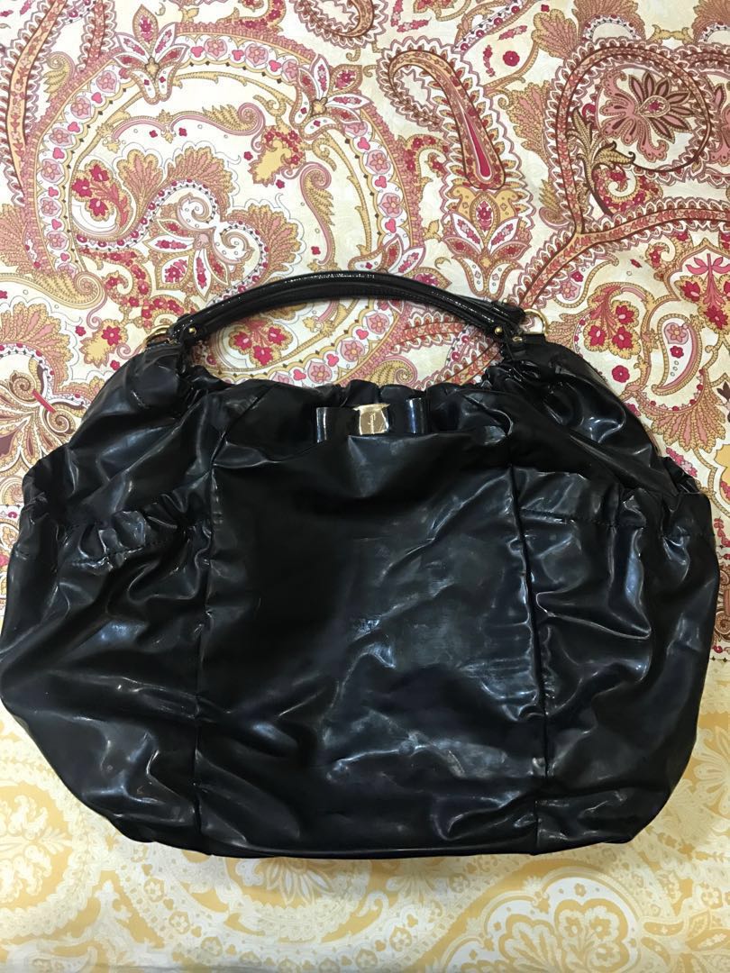 ferragamo patent leather bag