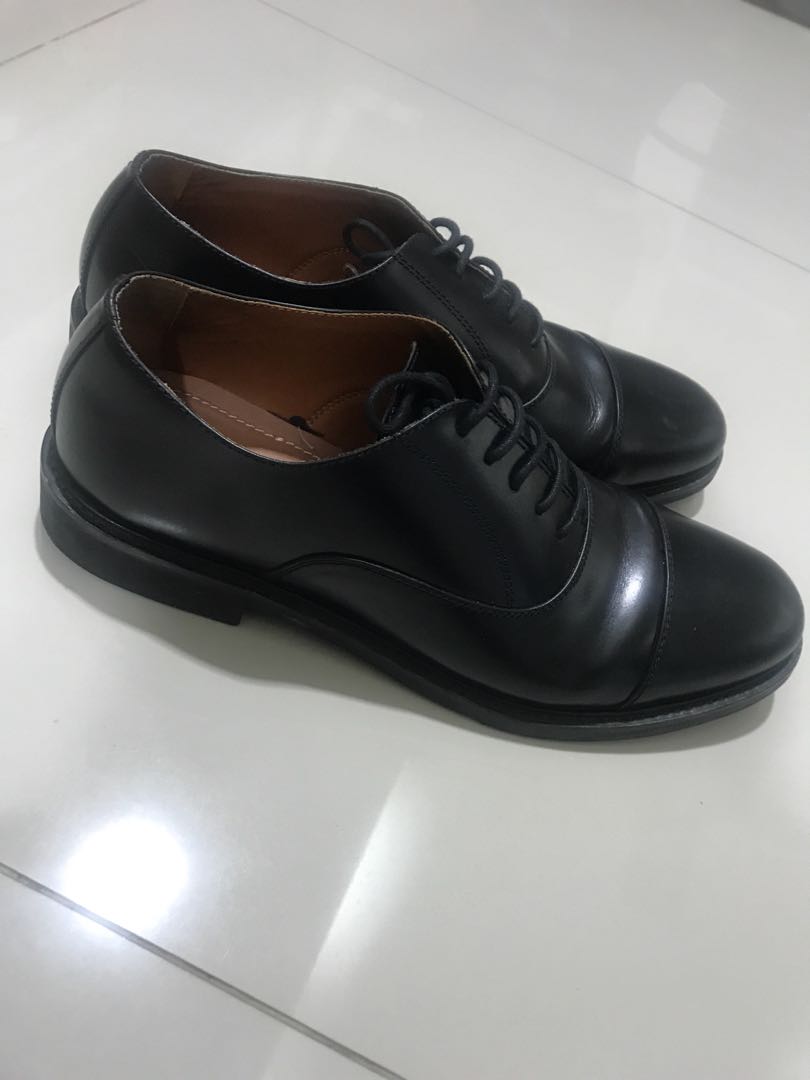 Sepatu Pantofel Oxford Captoe Black Priere Footwear Black Fesyen Pria Sepatu Di Carousell