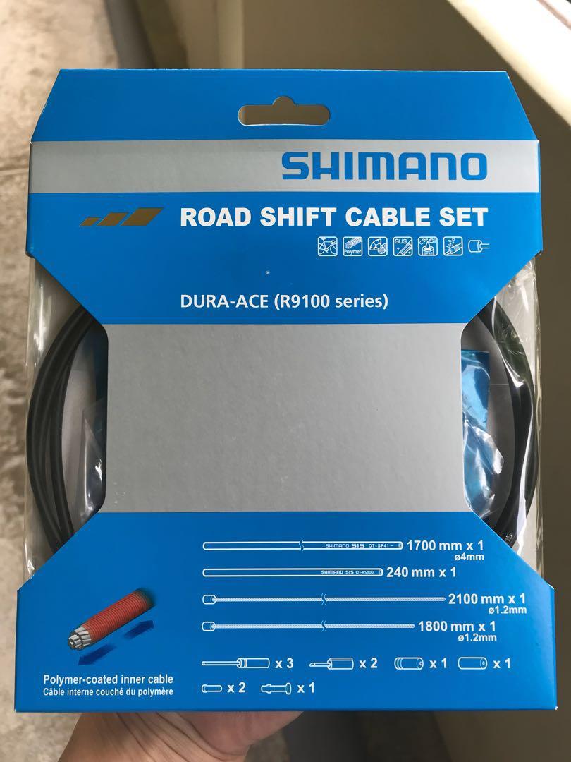 shimano road shift cable set dura ace