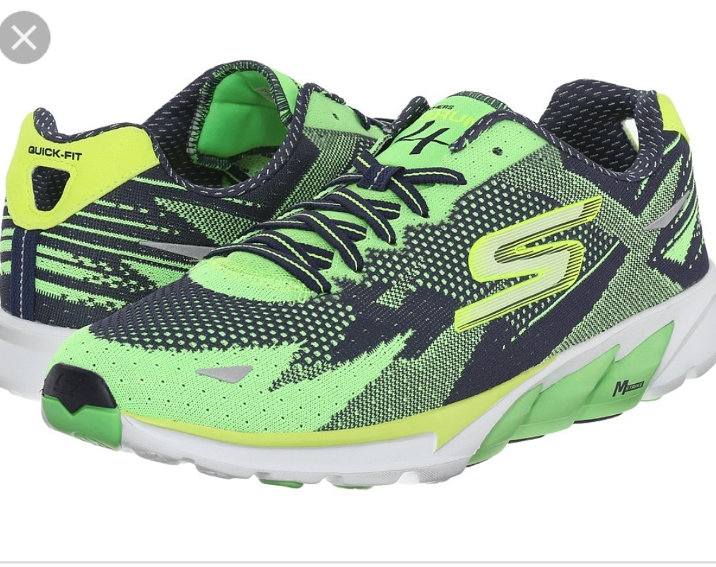 skechers go run mens green