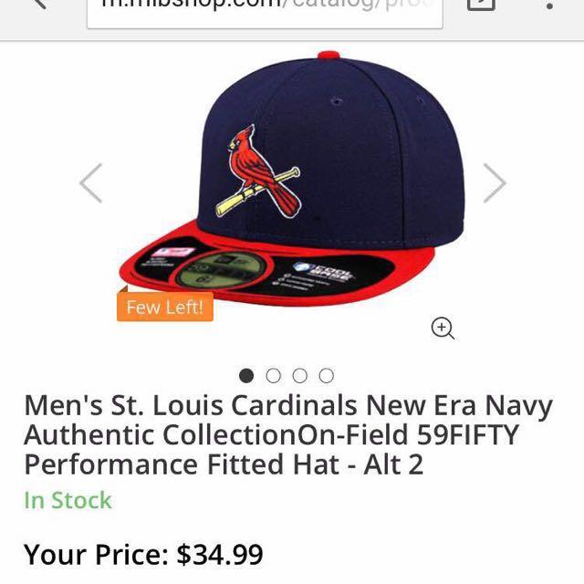 St. Louis Cardinals, New Era Navy Authentic Collection, On-Field 59FIFTY, Fitted  Hat, Men's Fashion, Watches & Accessories, Cap & Hats on Carousell