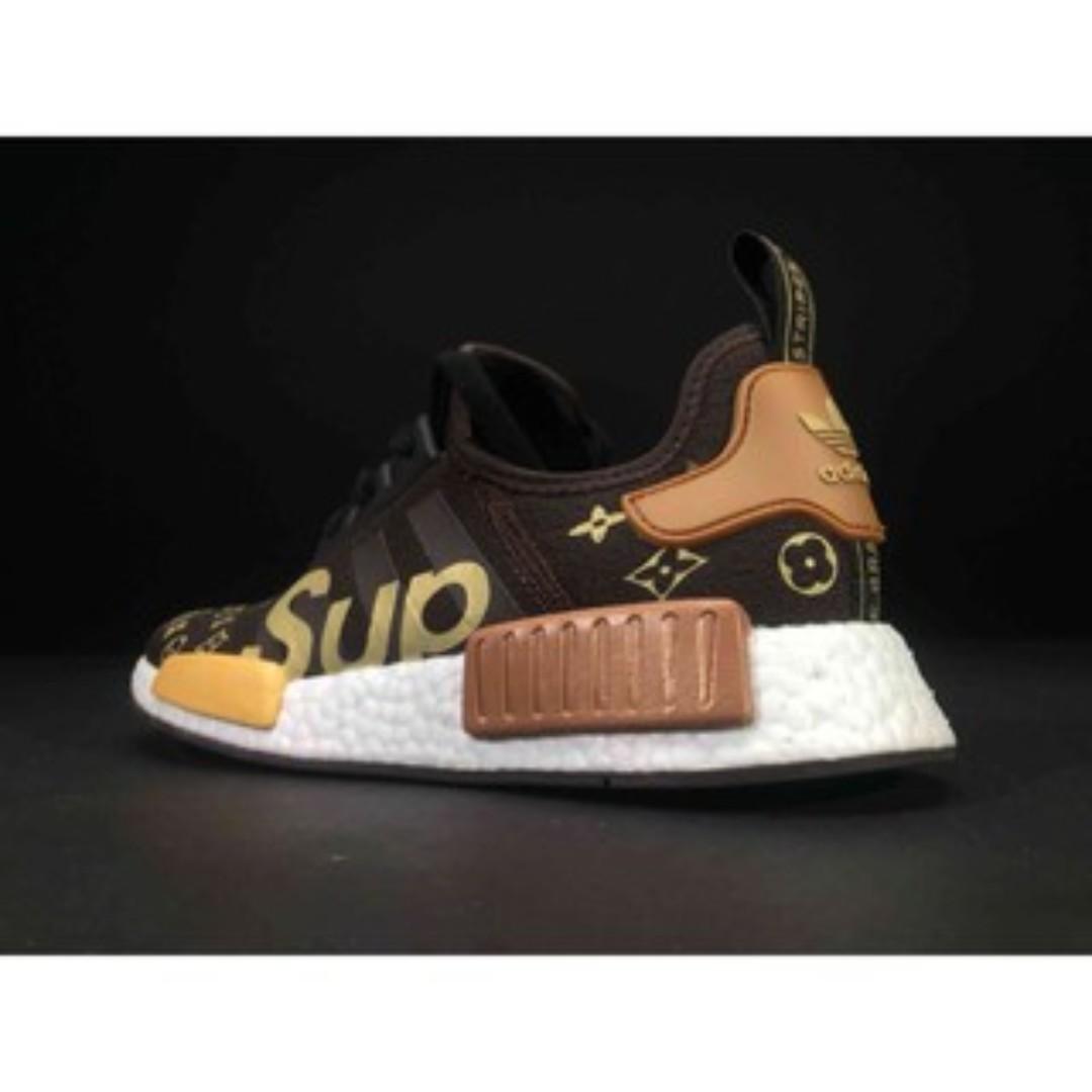 Louis Vuitton x supreme x Adidas NMD R1 mens Fashion Equiptex