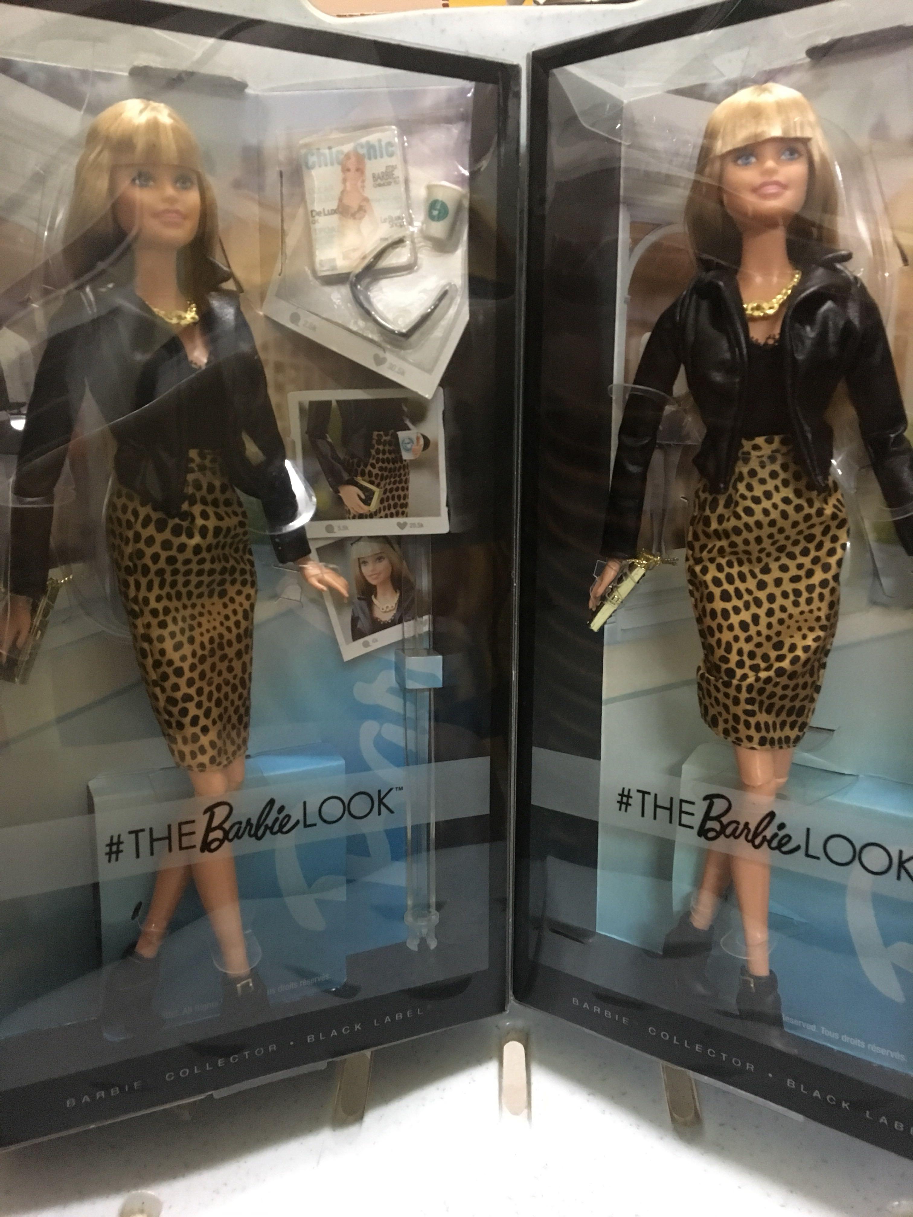 Barbie collector black shop label