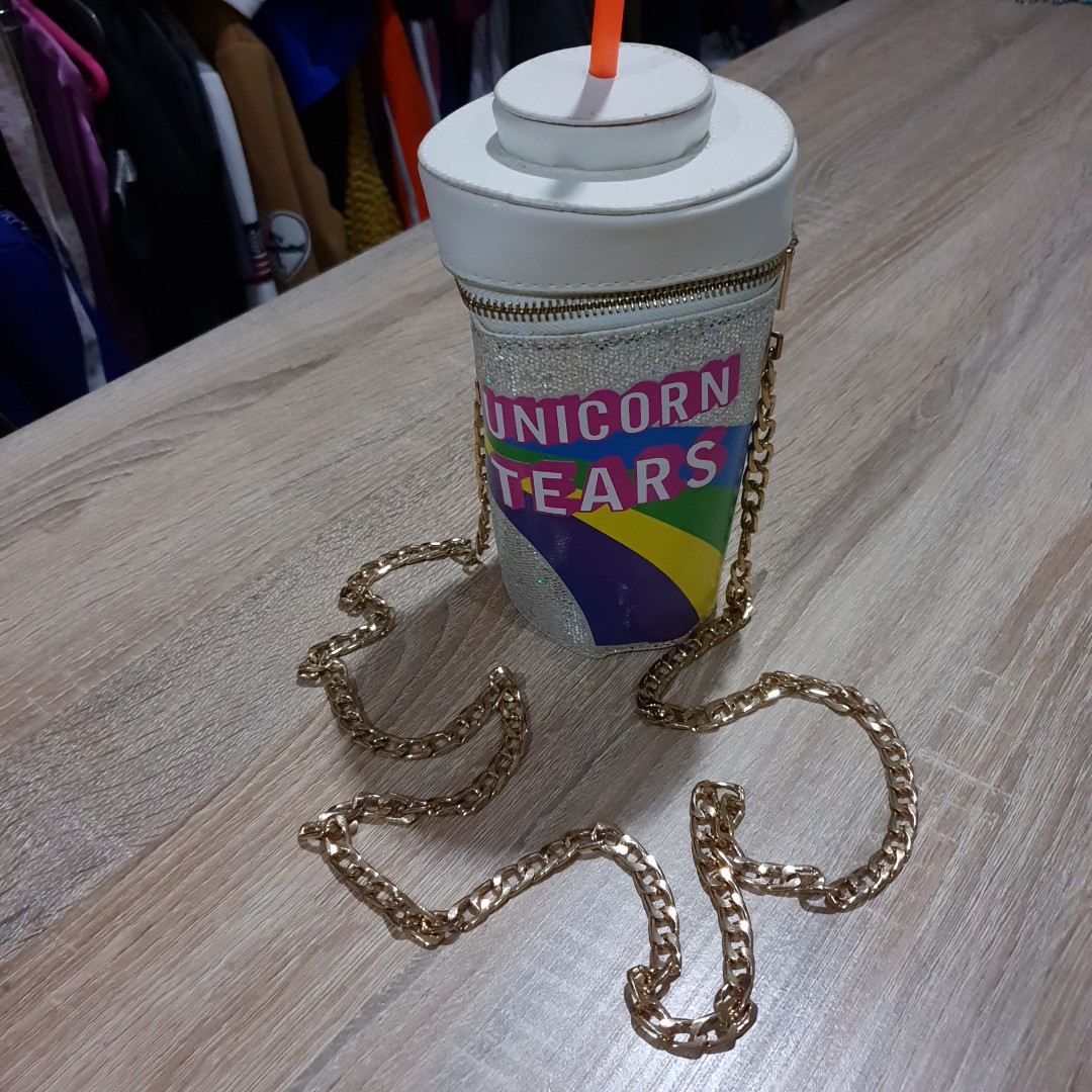 UNICORN TEARS Milkshake Tumbler Sling Bag Women s Fashion Bags