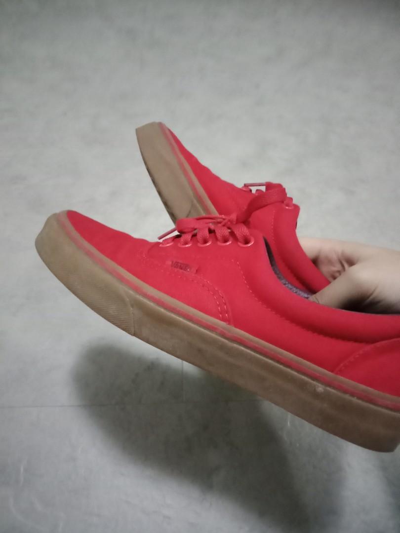 Vans Era Gum Sole red Men s Fashion Footwear Sneakers on