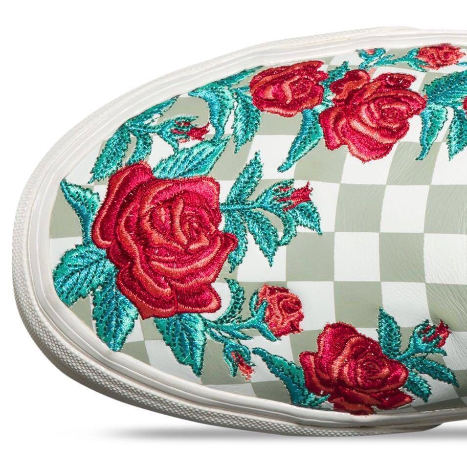 Slip on dx rose embroidery store