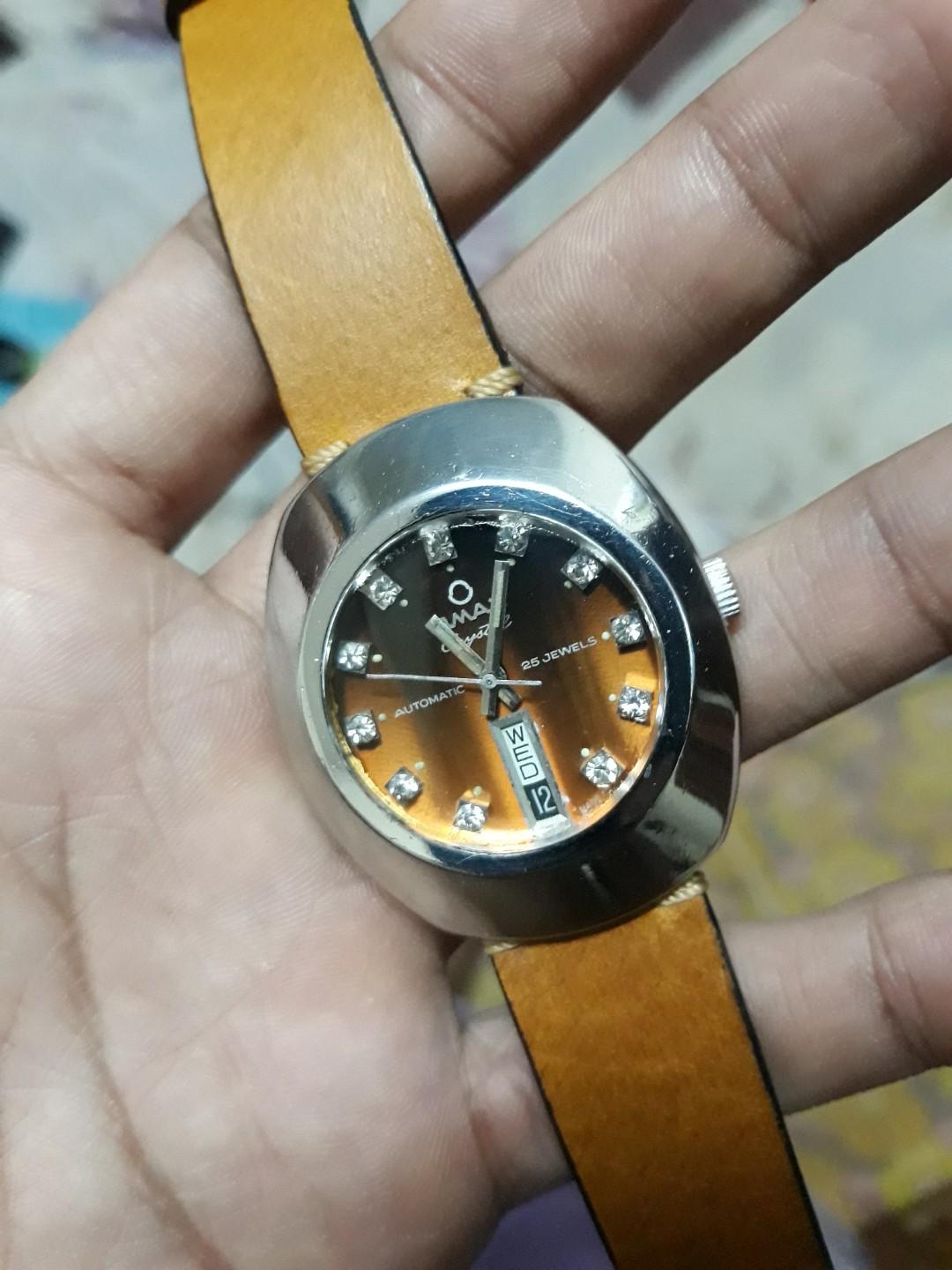 Omax crystal hotsell automatic 25 jewels