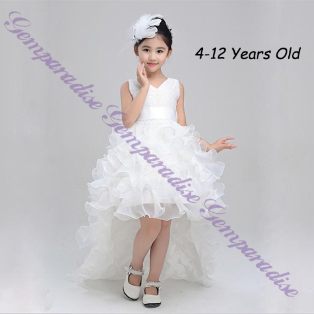 white long dress kids