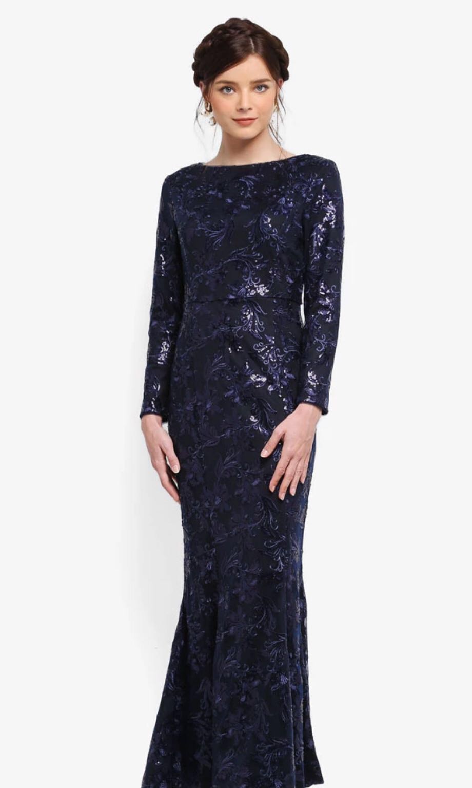 Zalia embellished sales mermaid dress
